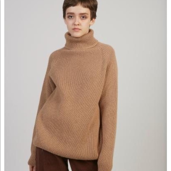 Base rage alpaca turtleneck in camel - Picture 1 of 6